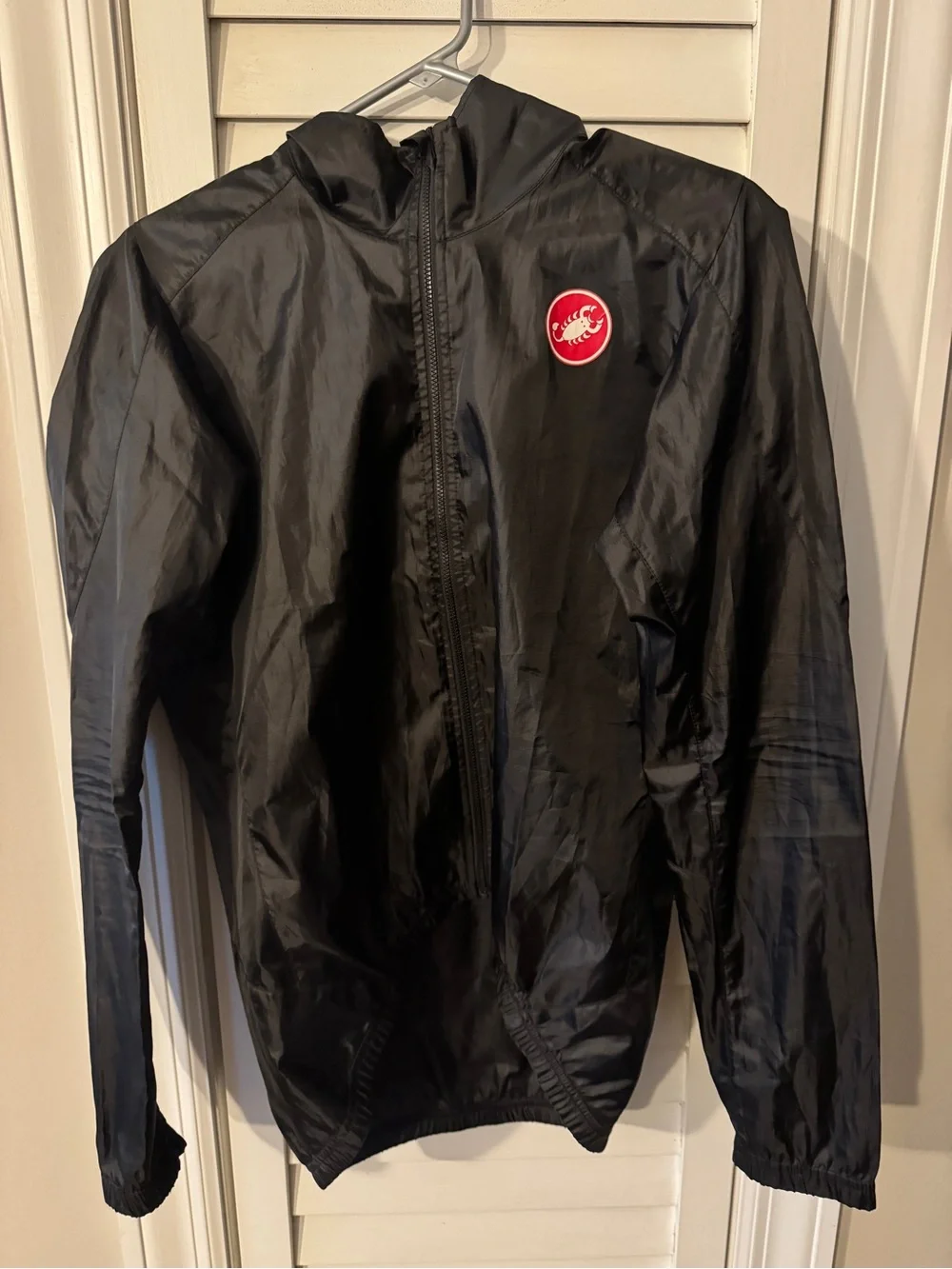 Castelli Men's Black Packable Windbreaker Cycling Jacket